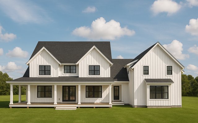 Front elevation of Plan 240201