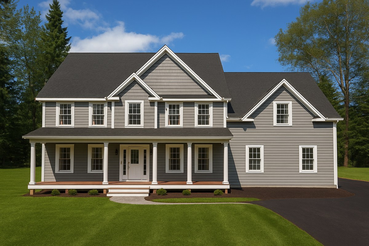 Front elevation of house plan 240302