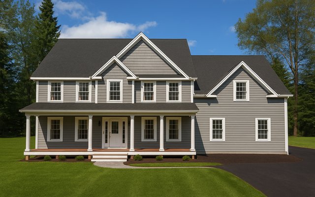 Front elevation of Plan 240302