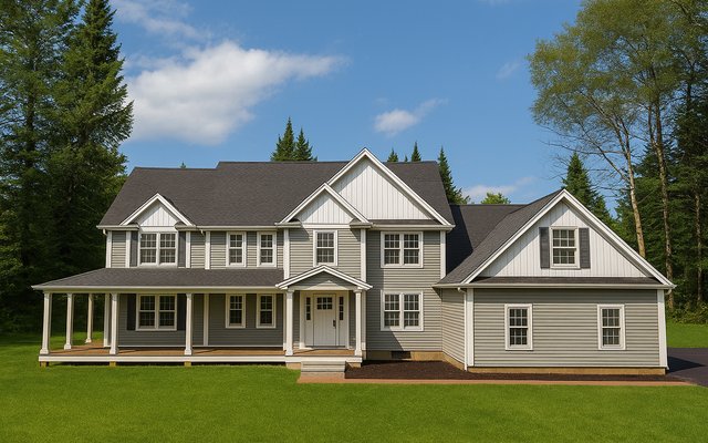 Front elevation of Plan 240303