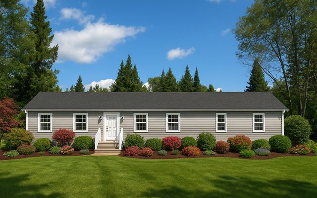 Front elevation of Plan 240304