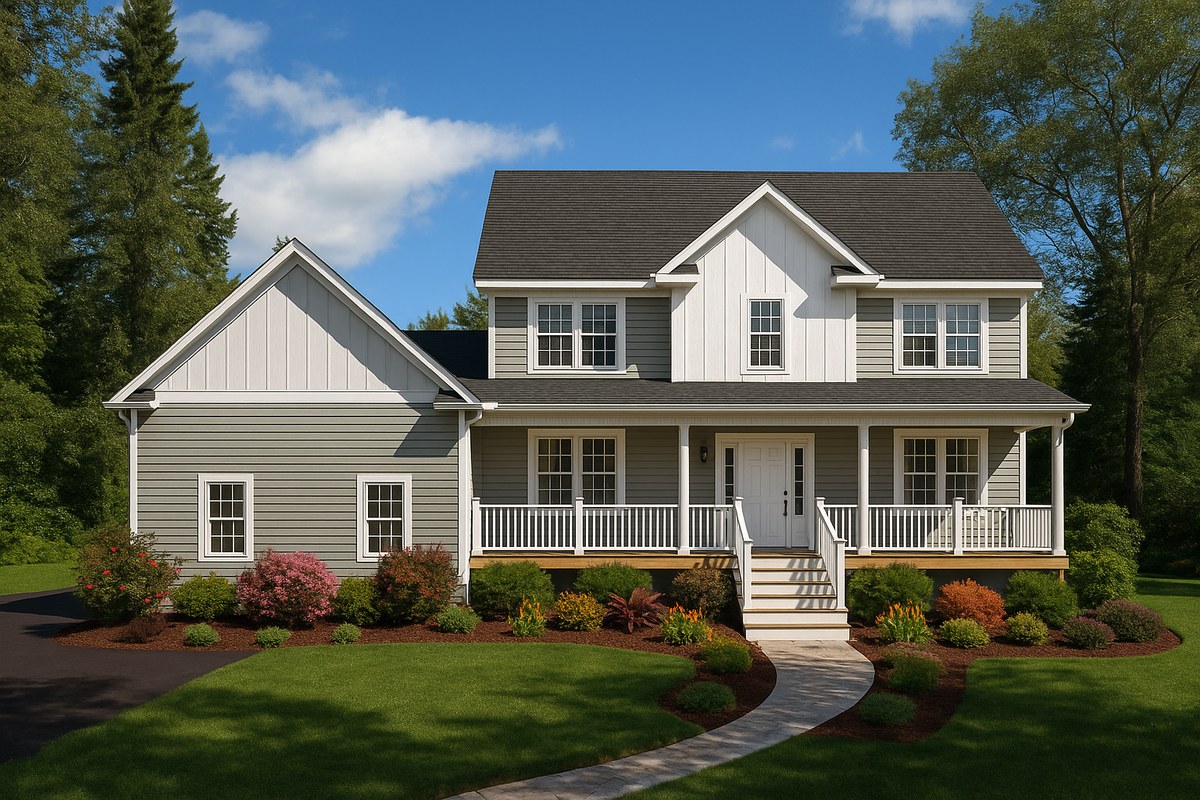 Front elevation of house plan 240306