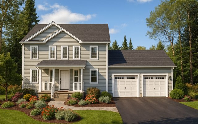 Front elevation of Plan 240401