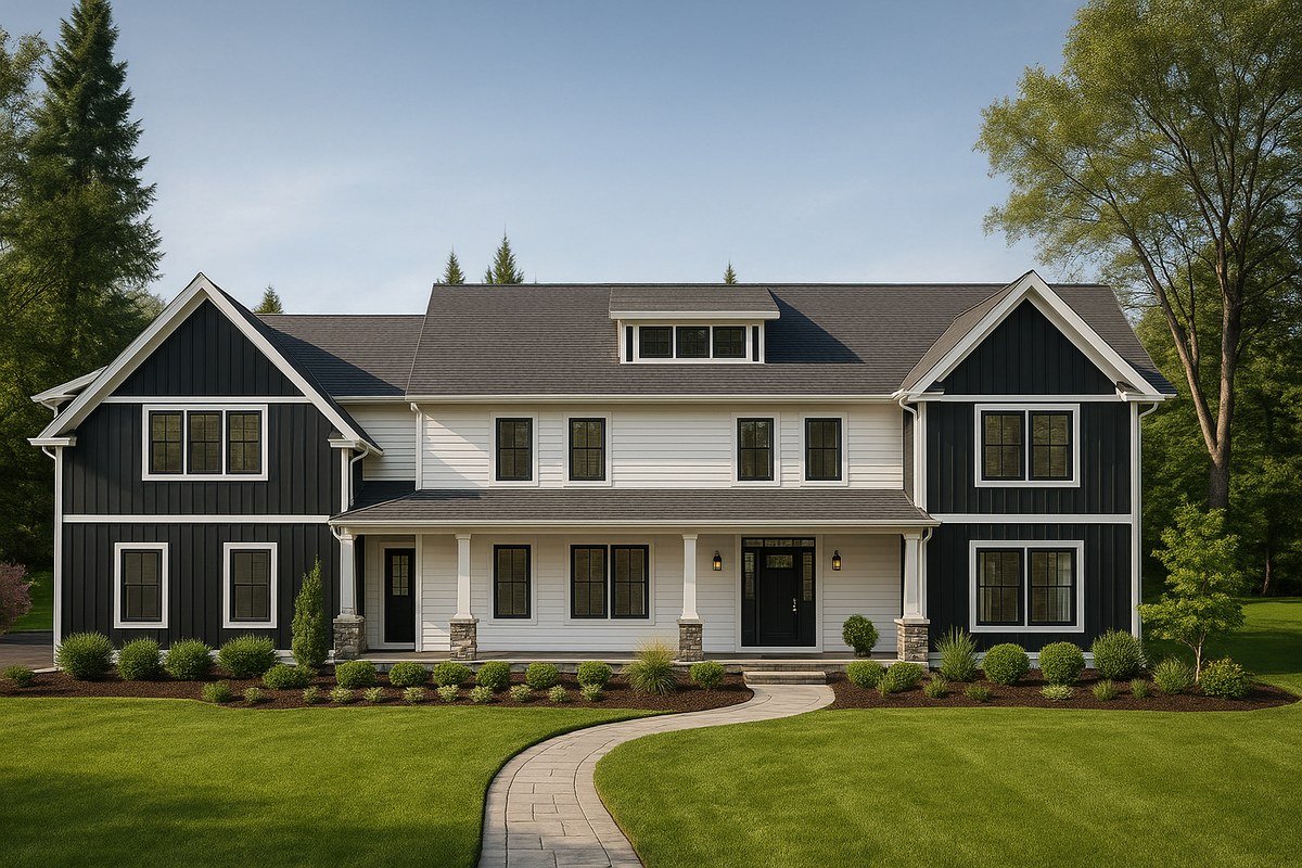 Front elevation of house plan 240403
