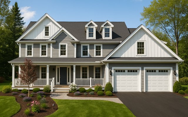 Front elevation of Plan 240406