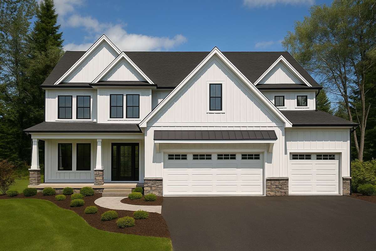 Front elevation of house plan 240507