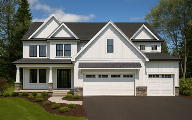Front elevation of Plan 240507
