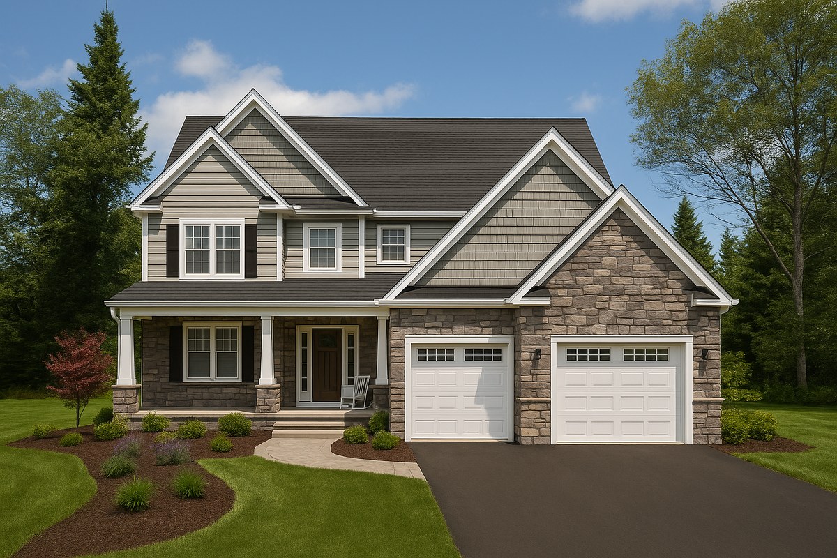 Front elevation of house plan 240508