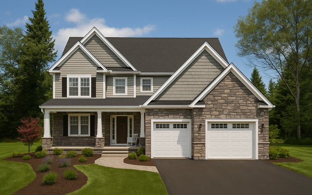 Front elevation of Plan 240508