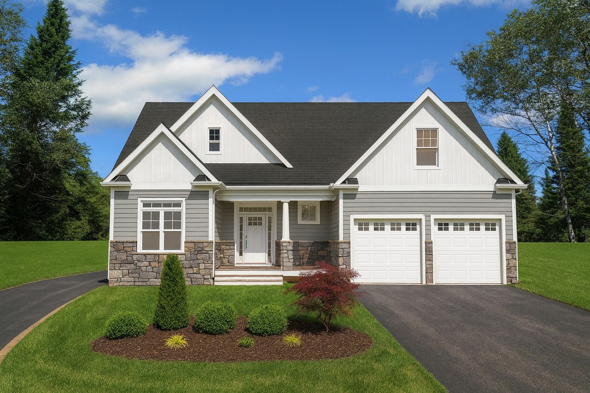 Front elevation of house plan 240605