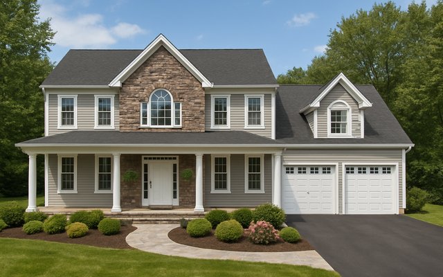 Front elevation of Plan 240706