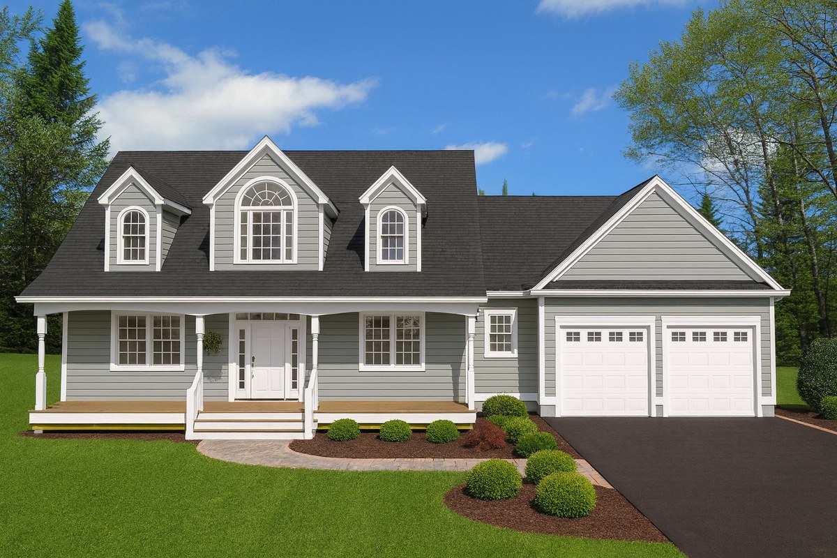 Front elevation of house plan 240802