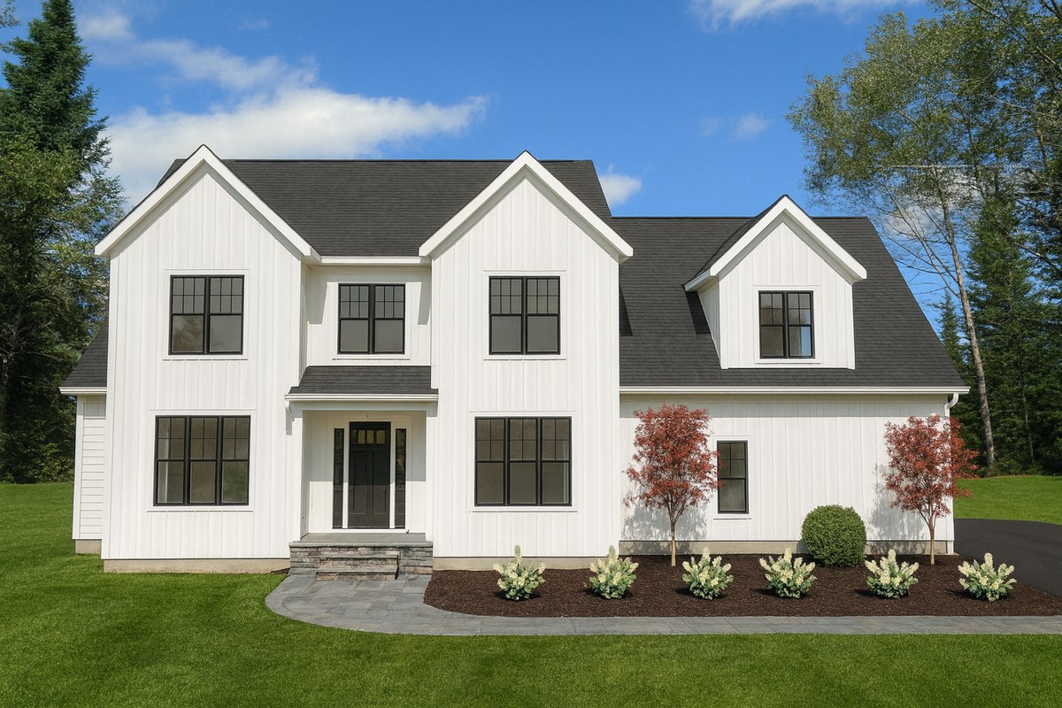 Front elevation of house plan 240901