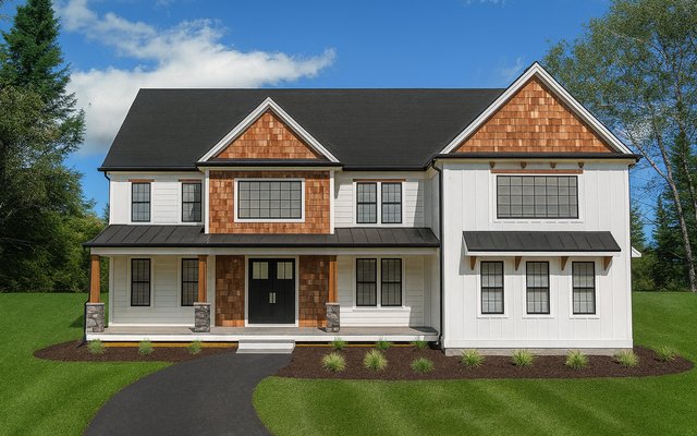 Front elevation of Plan 240909