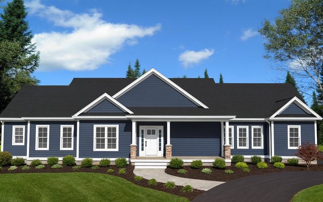 Front elevation of Plan 241003