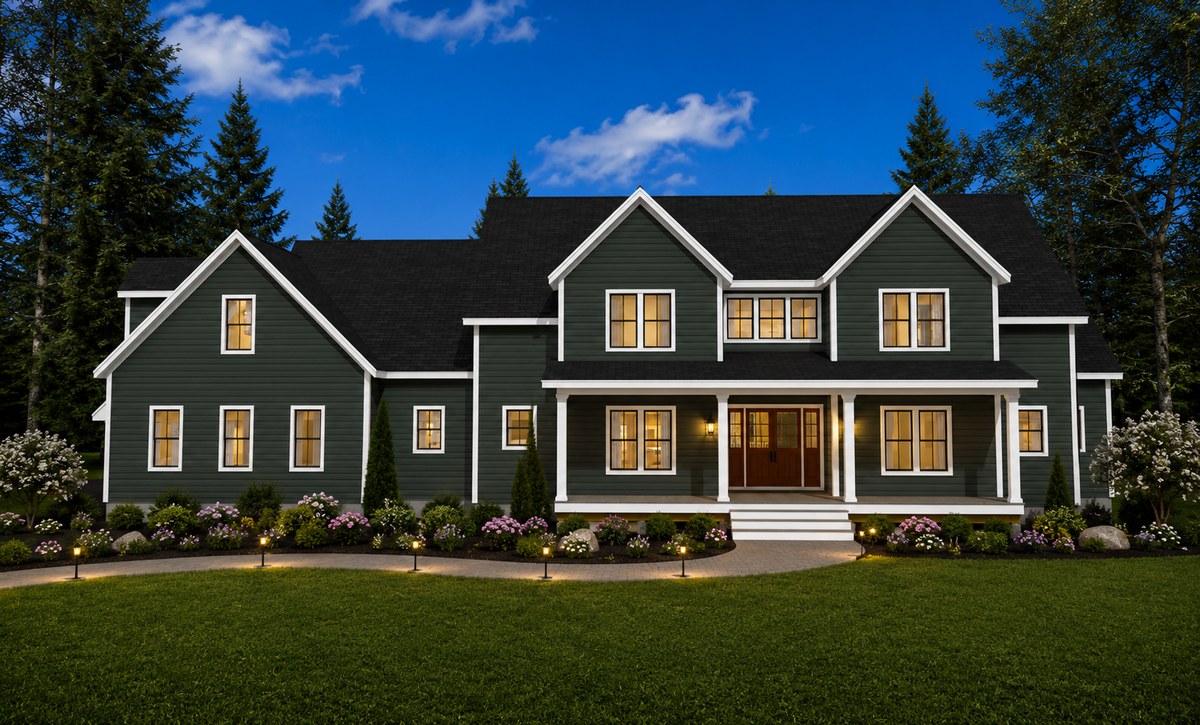 Front elevation of house plan 241101