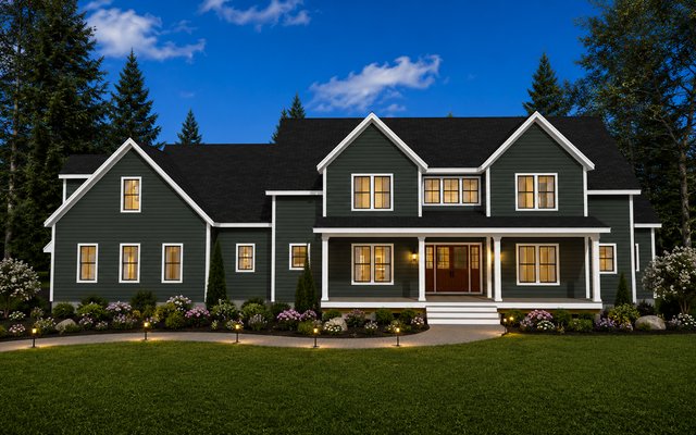 Front elevation of Plan 241101