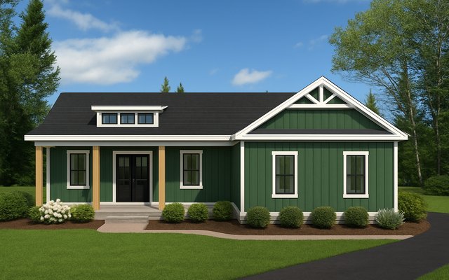 Front elevation of Plan 241104