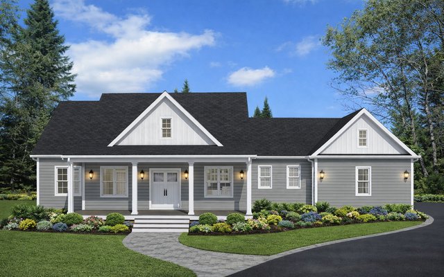 Front elevation of Plan 241204
