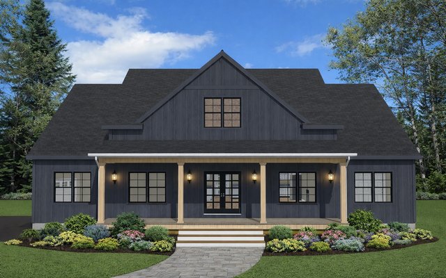 Front elevation of Plan 250101