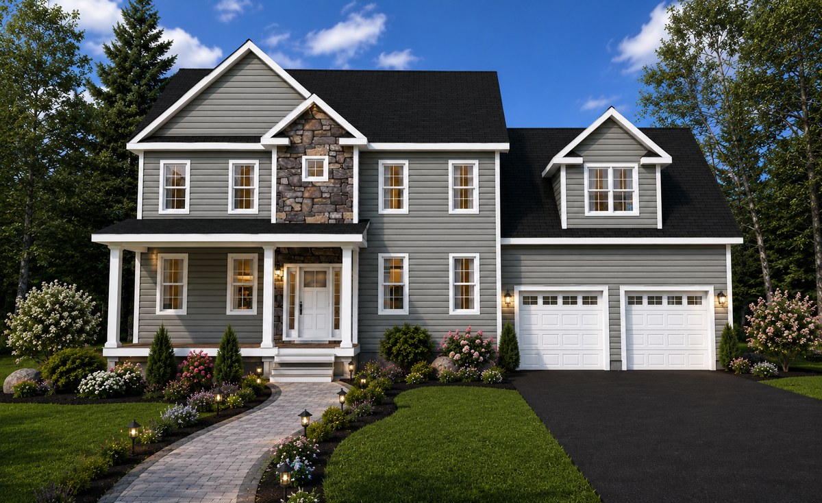 Front elevation of house plan 250201