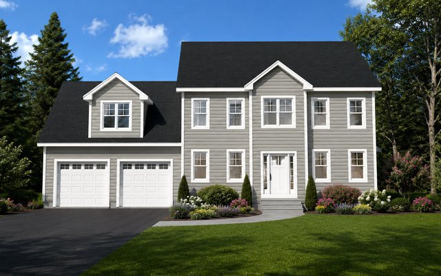 Front elevation of Plan 250303