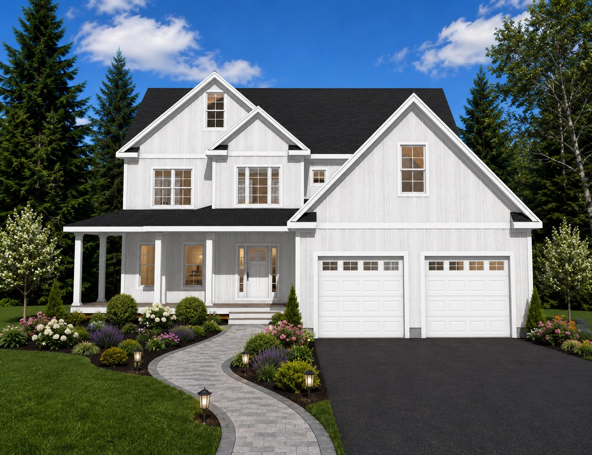 Front elevation of house plan 251201