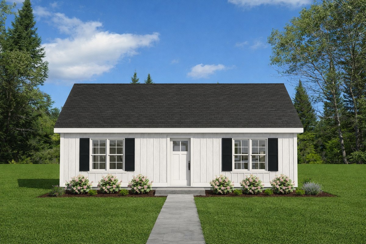 Front elevation of house plan 251204