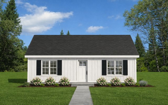 Front elevation of Plan 251204