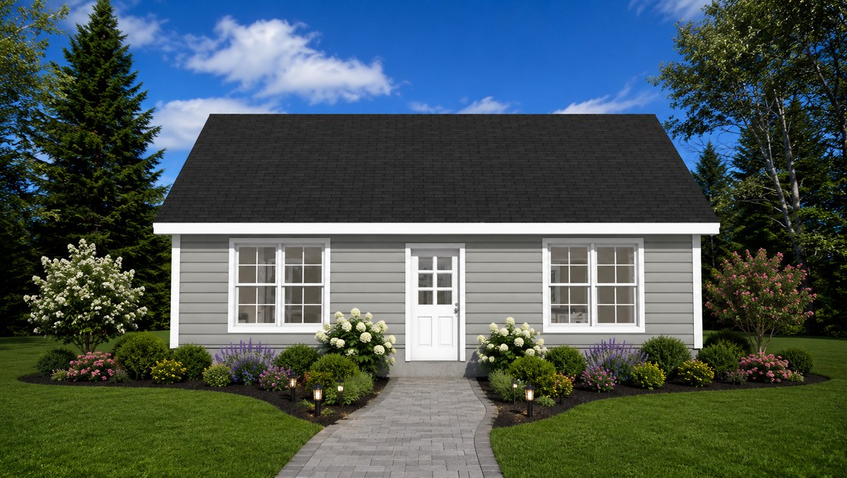 Front elevation of house plan 260404
