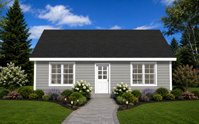 Front elevation of Plan 260404