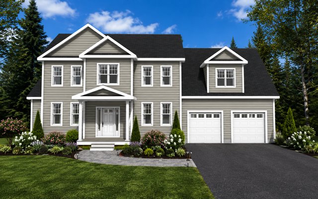 Front elevation of Plan 260405