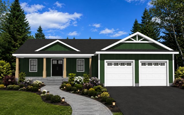 Front elevation of Plan 260504